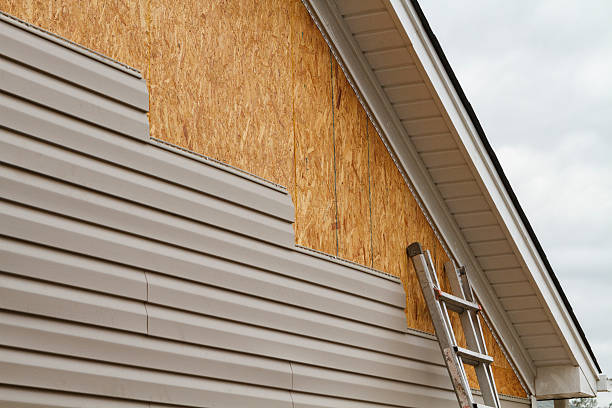 Professional Siding technician working in Irving, TX